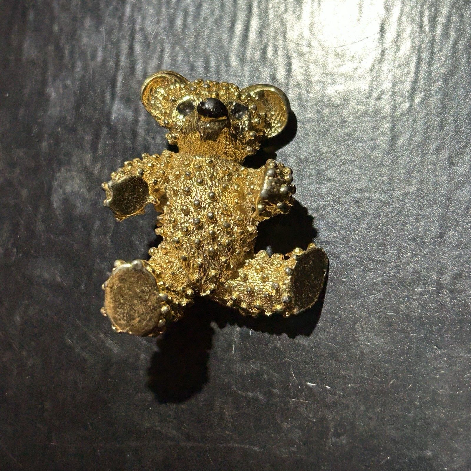 Vintage Marcel Boucher Signed Gold Tone Beautiful Bear Brooch